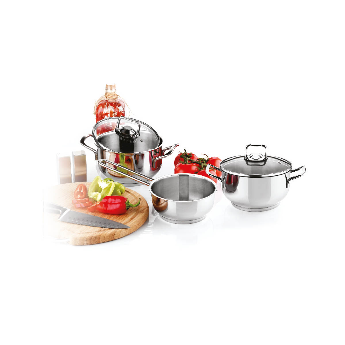 Home Perfect İdil 5 Pcs Tencere Seti (16/18Pot/14M.Pot)